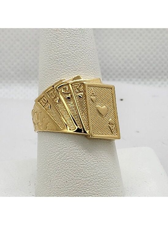 Other - Brand New Sterling Silver 925 Royal Flush Poker Nugget Ring
